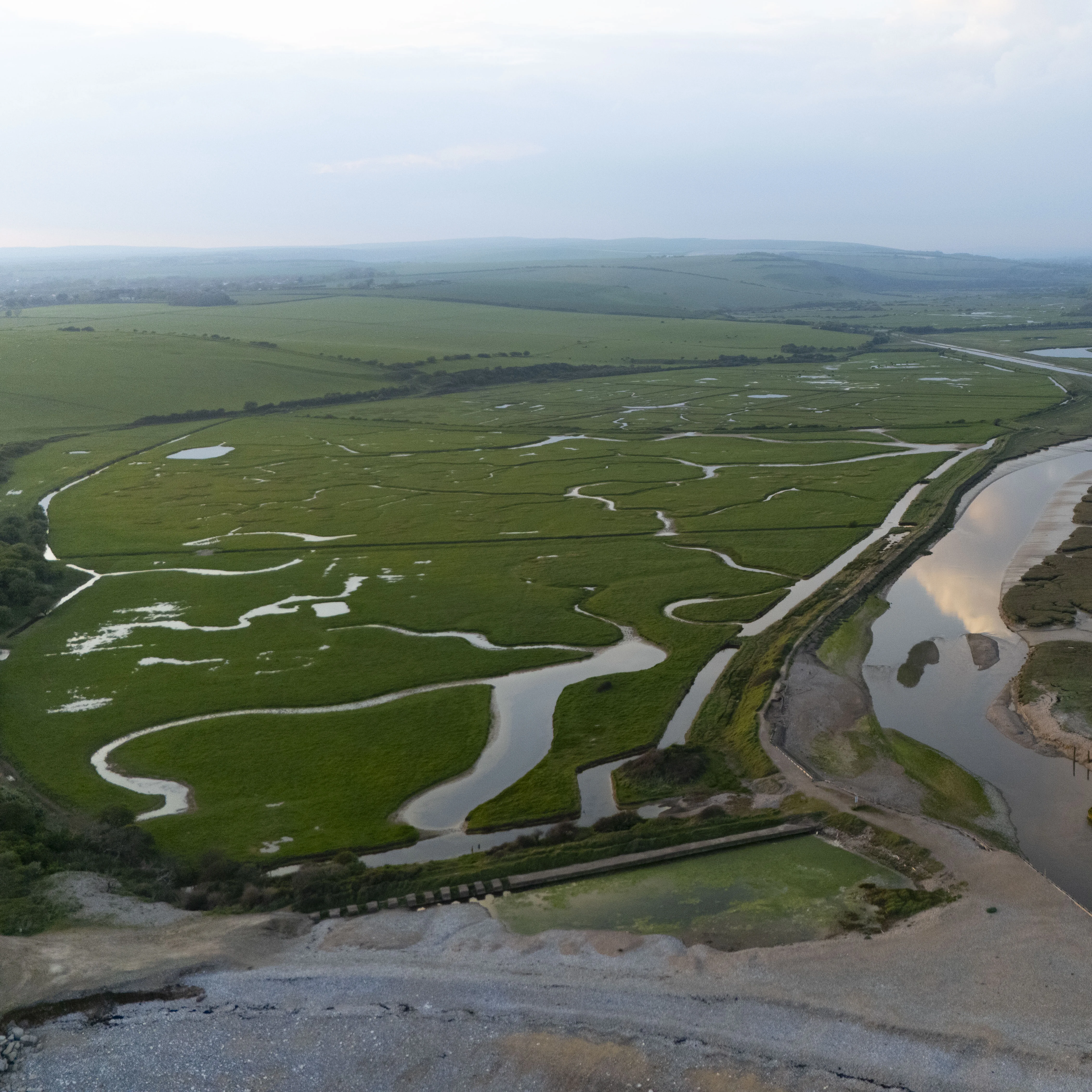 The seven sisters water ways, winding rivers and greenery